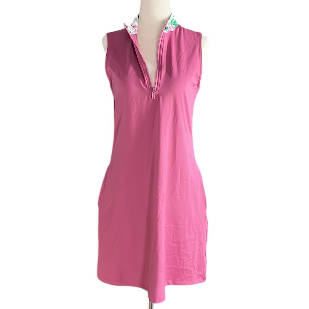 TOMMY BAHAMA Women's 1/4 Zip Collar Golf Dress